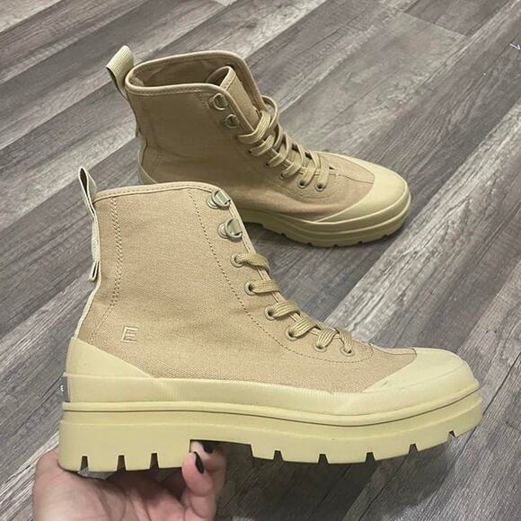 Everlane The Canvas Utility Boot – Khaki (Women’s Size 7) - Picture 1 of 8
